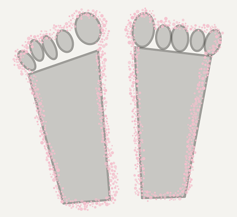 足の裏が全体的にしびれるイラスト